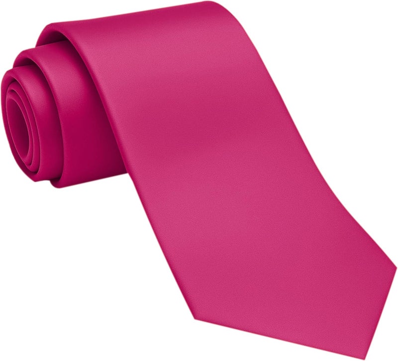 DIBI Solid Color Ties for Men, Formal Mens Ties, Neck Tie, Classic Tie for Boys Women Teens, Wedding Business Costume Necktie - Image 1